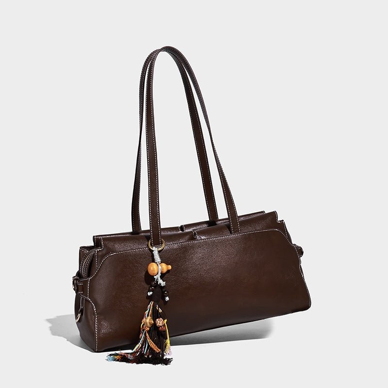 Lucky gourd pendant casual commuting single-shoulder bag - zoraflux