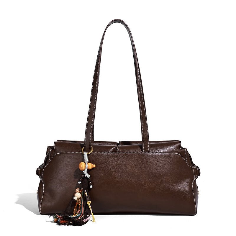 Lucky gourd pendant casual commuting single-shoulder bag - zoraflux