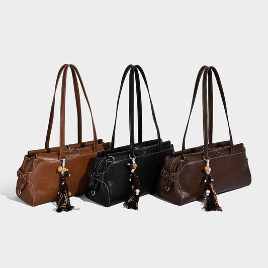 Lucky gourd pendant casual commuting single-shoulder bag - zoraflux