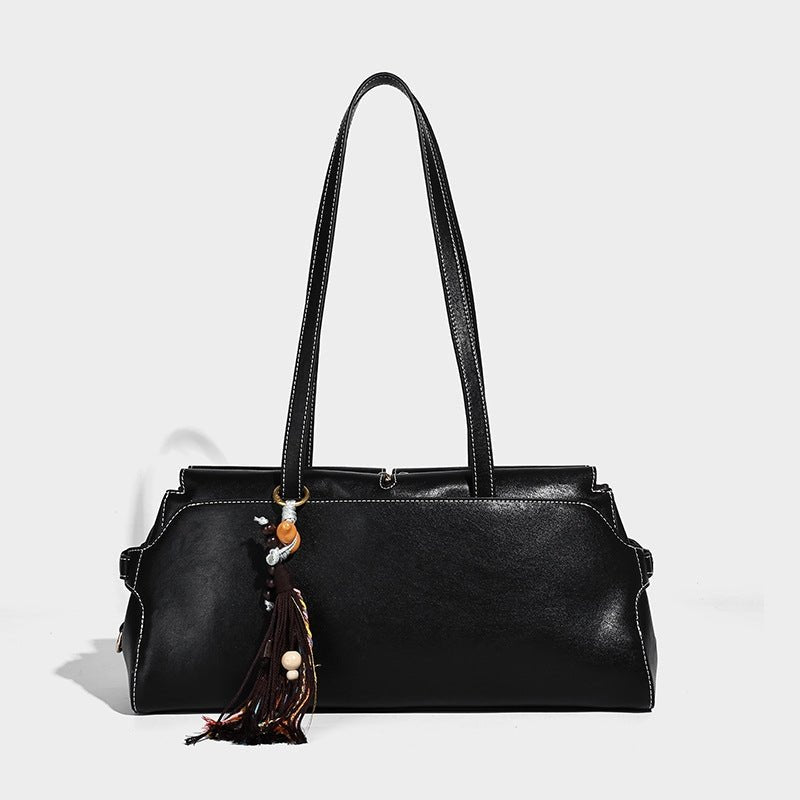 Lucky gourd pendant casual commuting single-shoulder bag - zoraflux