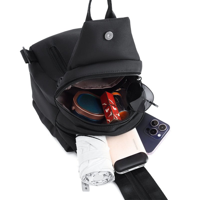 Mini Oxford Cloth Casual Chest Backpack - zoraflux