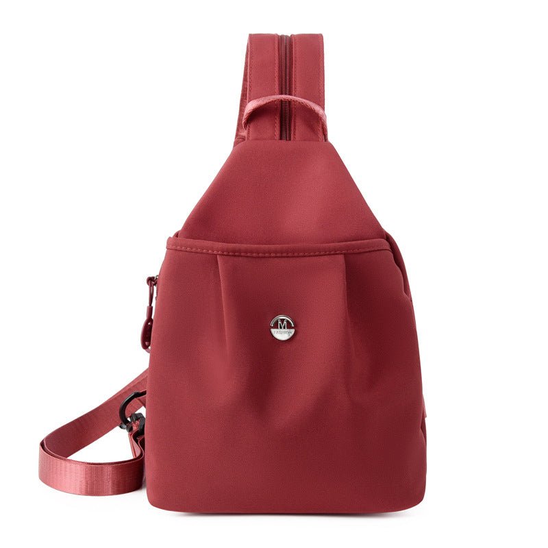 Mini Oxford Cloth Casual Chest Backpack - zoraflux