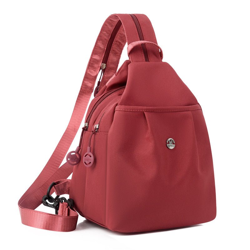 Mini Oxford Cloth Casual Chest Backpack - zoraflux