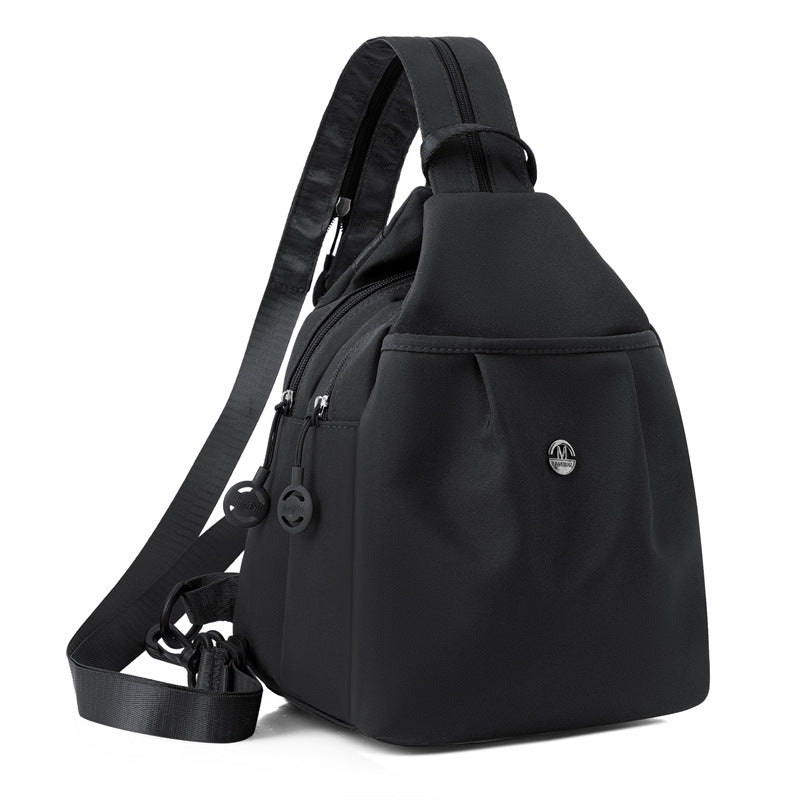 Mini Oxford Cloth Casual Chest Backpack - zoraflux