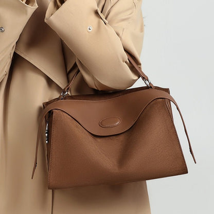 New cowhide retro style hand pillow bag - zoraflux