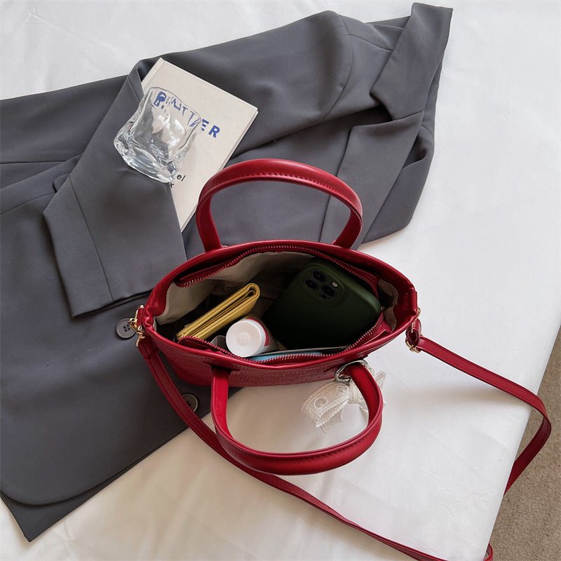 New Women Single Shoulder Crossbody Bucket Bag - zoraflux