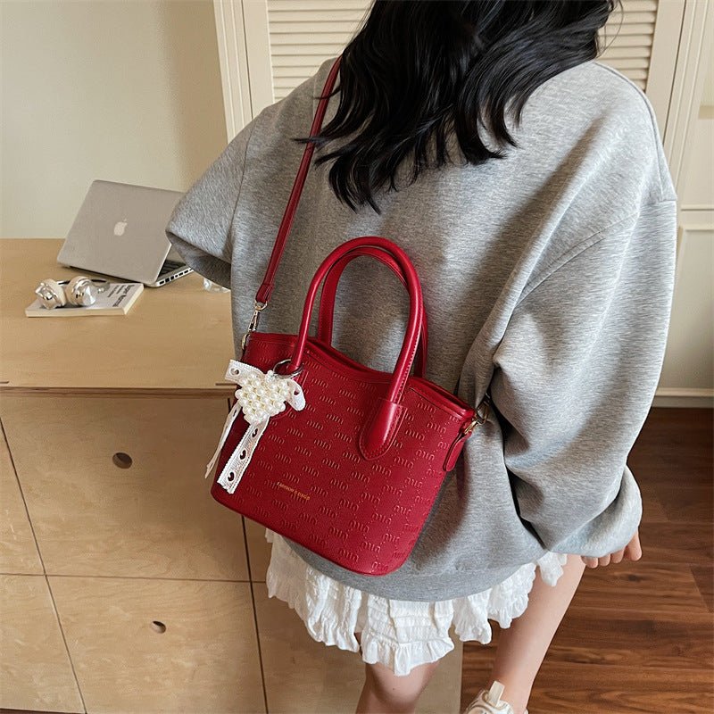 New Women Single Shoulder Crossbody Bucket Bag - zoraflux