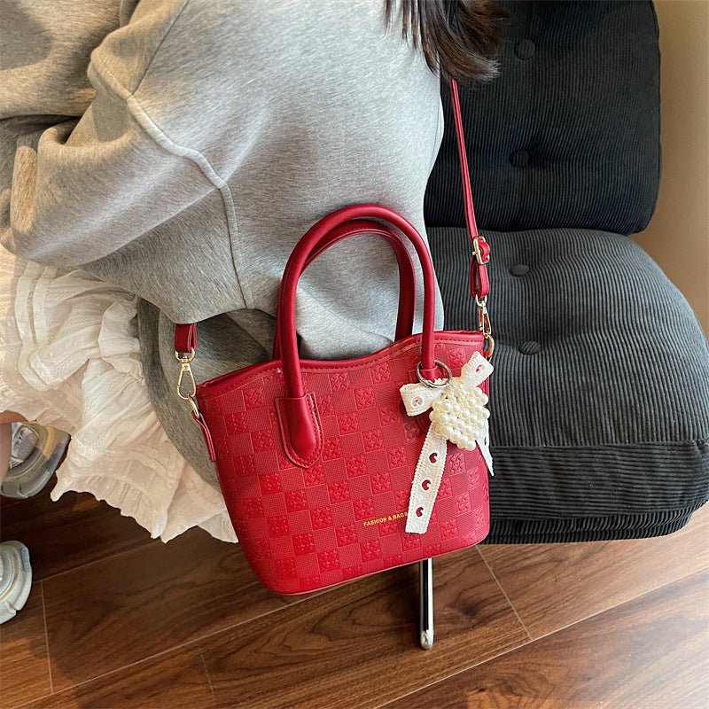 New Women Single Shoulder Crossbody Bucket Bag - zoraflux