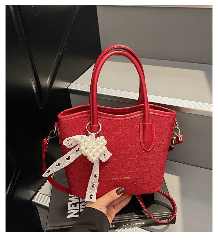 New Women Single Shoulder Crossbody Bucket Bag - zoraflux