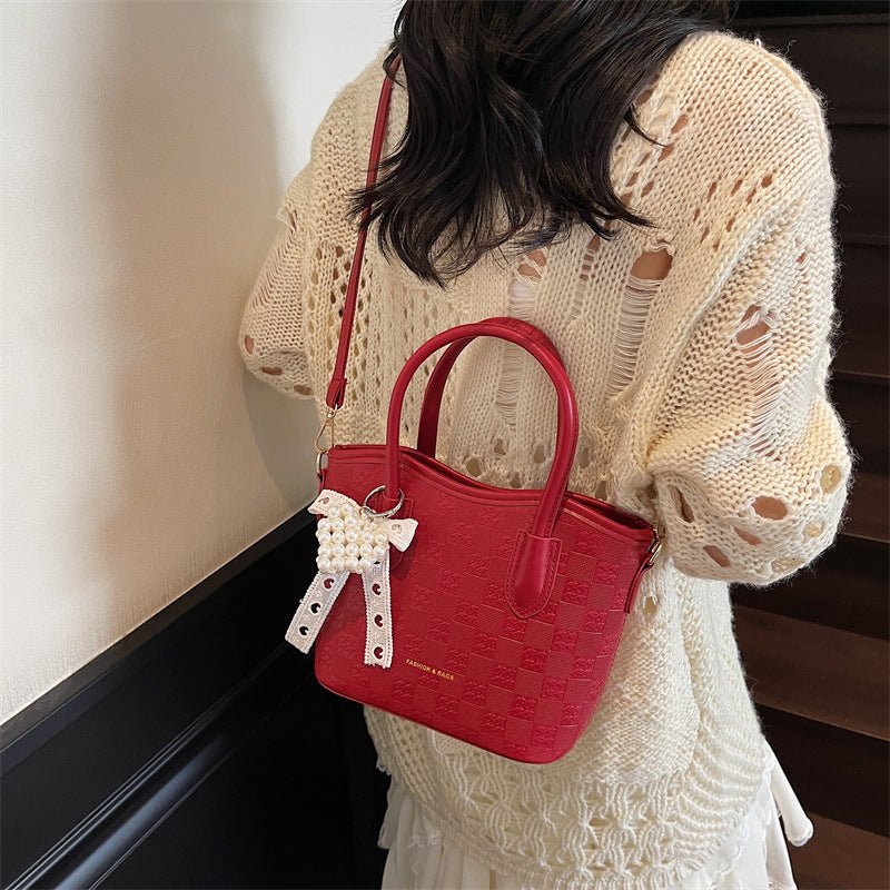 New Women Single Shoulder Crossbody Bucket Bag - zoraflux