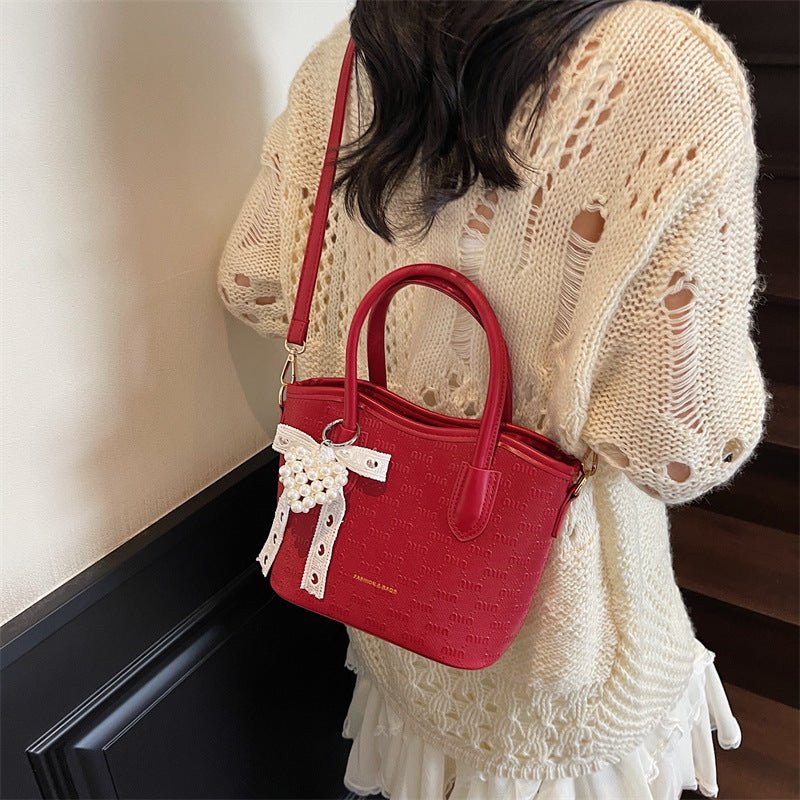 New Women Single Shoulder Crossbody Bucket Bag - zoraflux