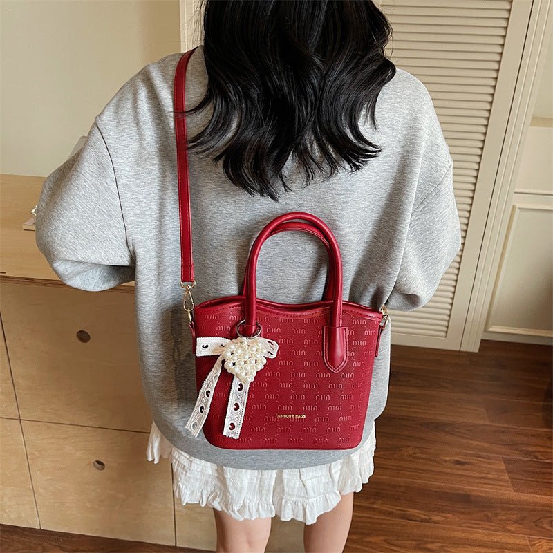 New Women Single Shoulder Crossbody Bucket Bag - zoraflux