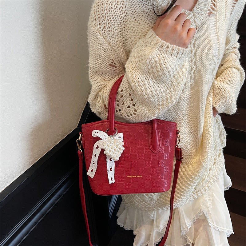 New Women Single Shoulder Crossbody Bucket Bag - zoraflux