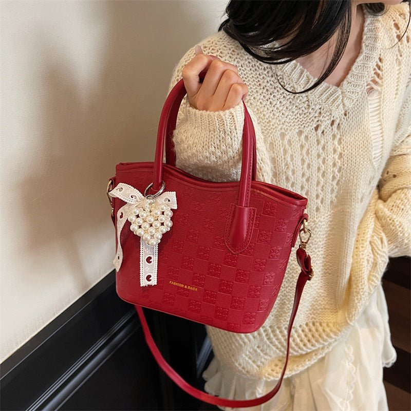 New Women Single Shoulder Crossbody Bucket Bag - zoraflux