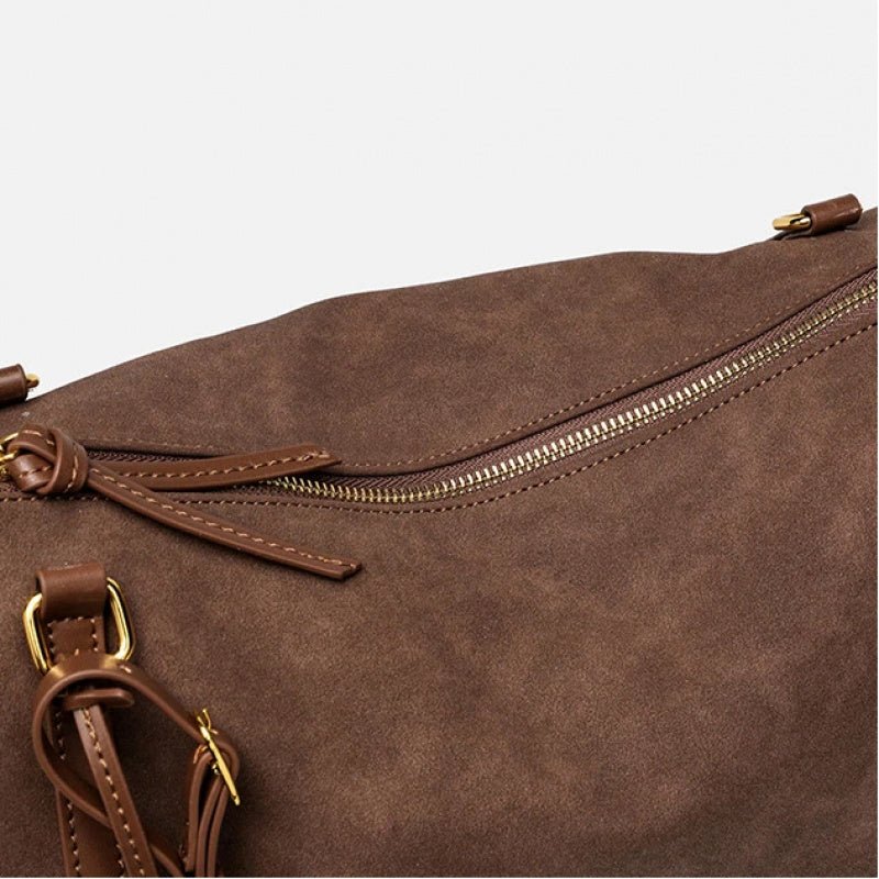 Niche autumn winter suede women pillow bag - zoraflux