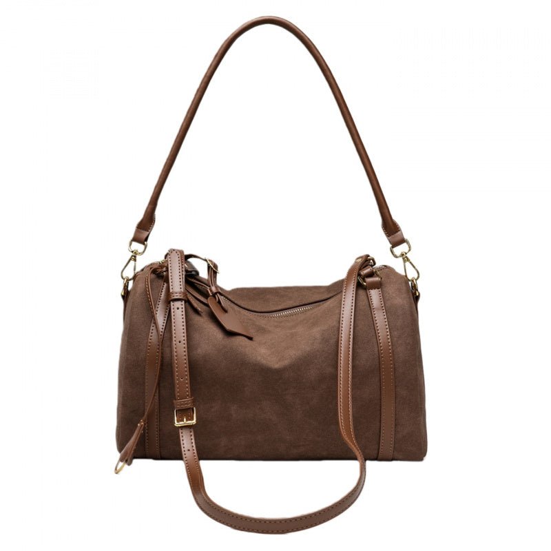 Niche autumn winter suede women pillow bag - zoraflux