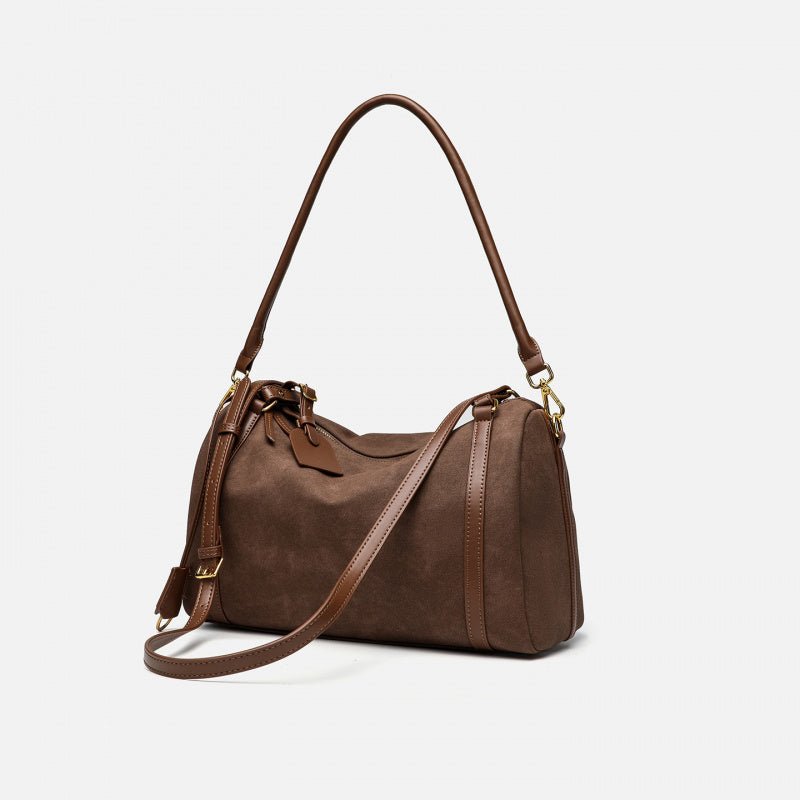 Niche autumn winter suede women pillow bag - zoraflux