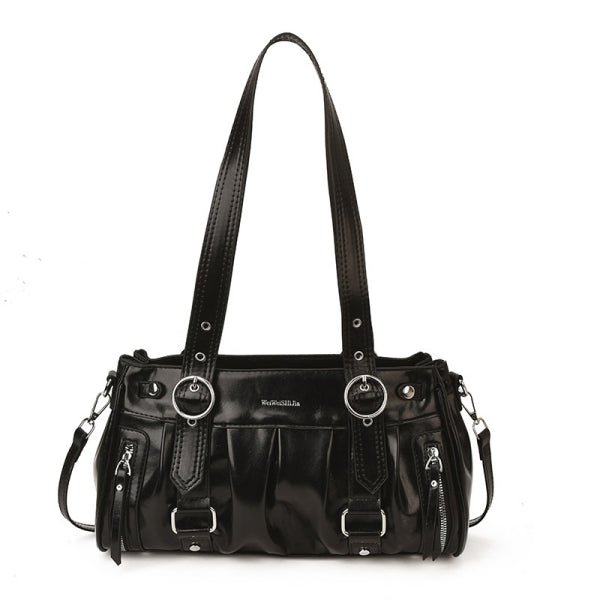 Personality trend underarm motorcycle tote bag - zoraflux