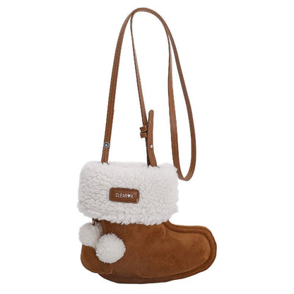 Personalized plush bag Christmas gift crossbody bag - zoraflux