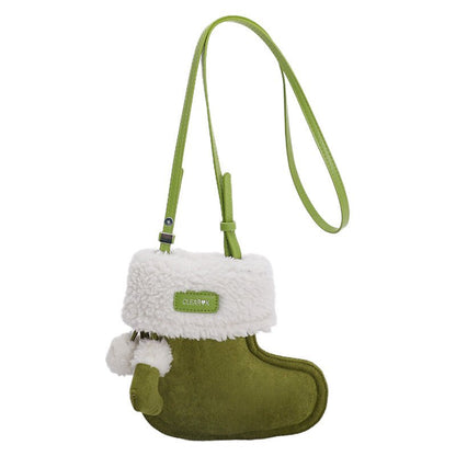 Personalized plush bag Christmas gift crossbody bag - zoraflux