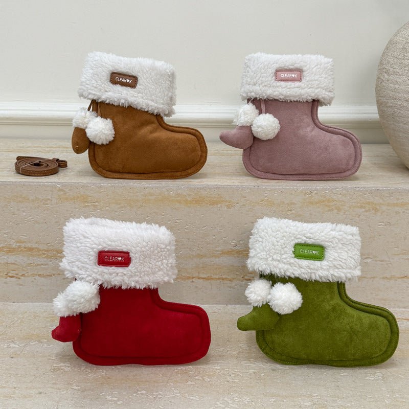 Personalized plush bag Christmas gift crossbody bag - zoraflux