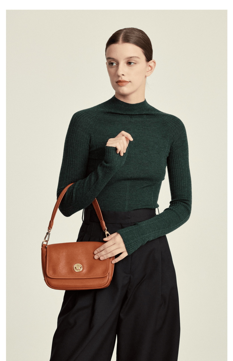 Plant - tanned lining small square handbag - zoraflux