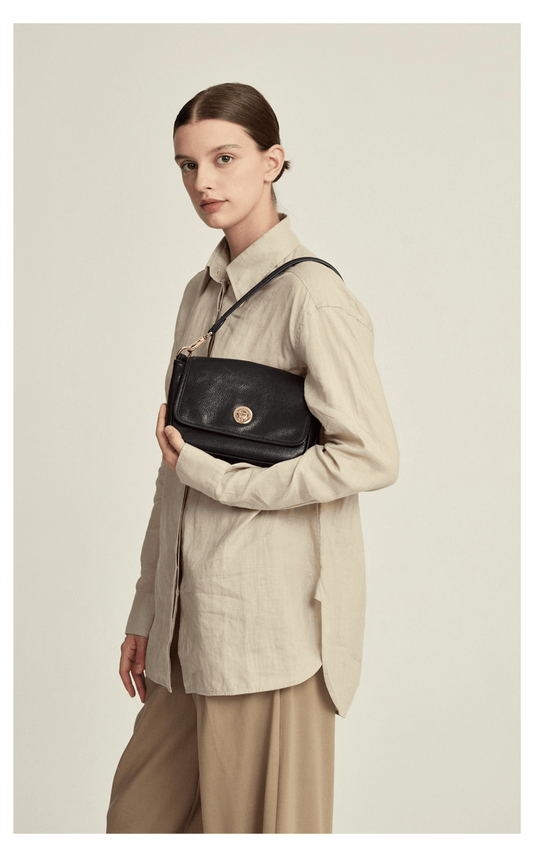 Plant - tanned lining small square handbag - zoraflux