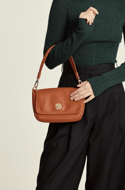 Plant - tanned lining small square handbag - zoraflux