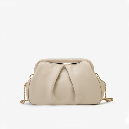 Pleated chain bag for the ladies' dinner - zoraflux