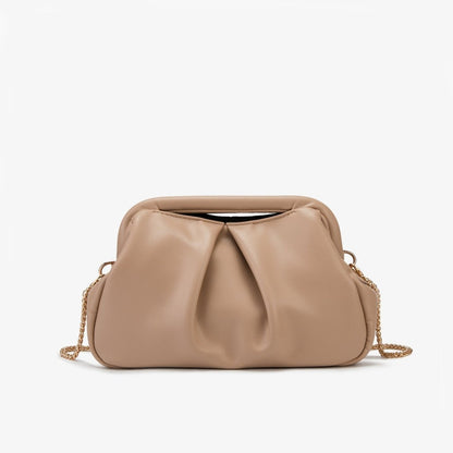 Pleated chain bag for the ladies' dinner - zoraflux