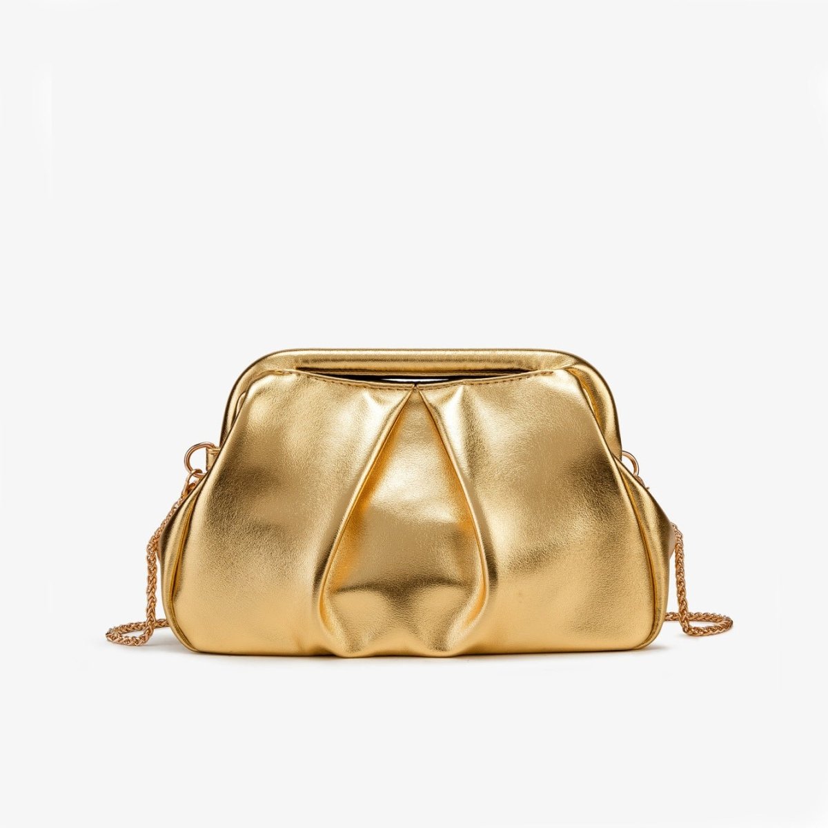Pleated chain bag for the ladies' dinner - zoraflux
