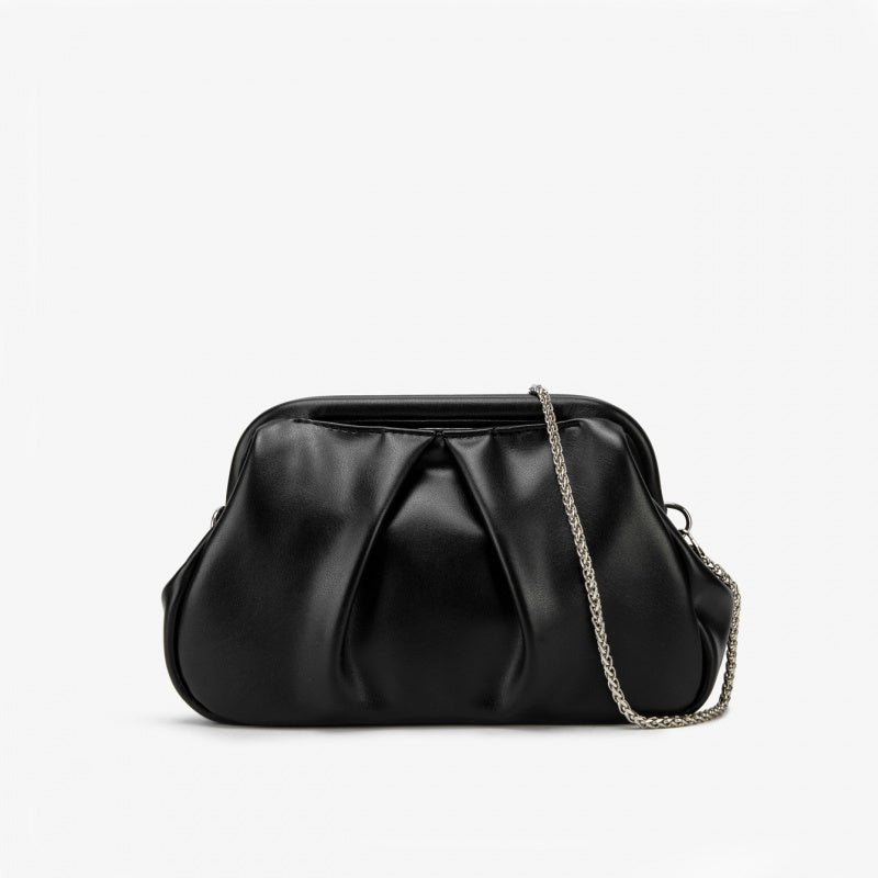 Pleated chain bag for the ladies' dinner - zoraflux