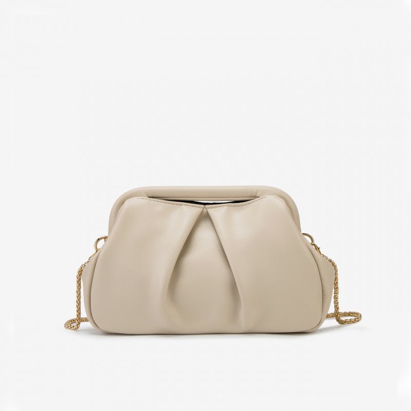 Pleated chain bag for the ladies' dinner - zoraflux
