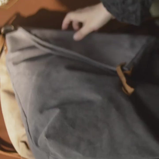 Retro literary canvas casual travel bag