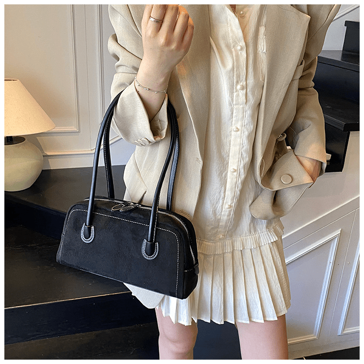 Retro baguette underarm single - shoulder bag - zoraflux