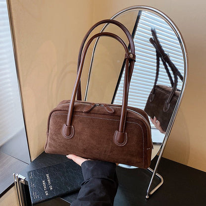 Retro baguette underarm single - shoulder bag - zoraflux