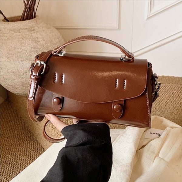 Retro square multi - color versatile crossbody bag - zoraflux