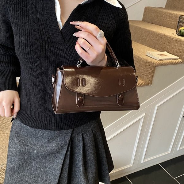 Retro square multi - color versatile crossbody bag - zoraflux