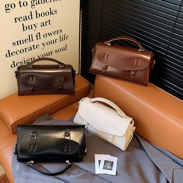 Retro square multi - color versatile crossbody bag - zoraflux