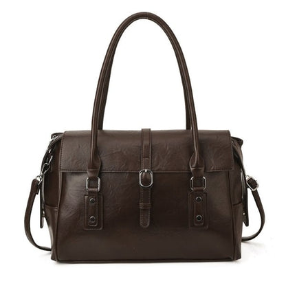 Retro-style Personalized Hardware Tote Shoulder Bag - zoraflux