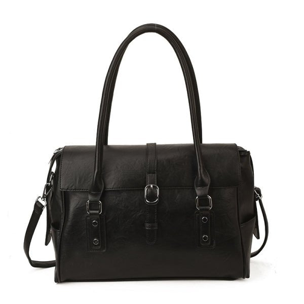 Retro-style Personalized Hardware Tote Shoulder Bag - zoraflux