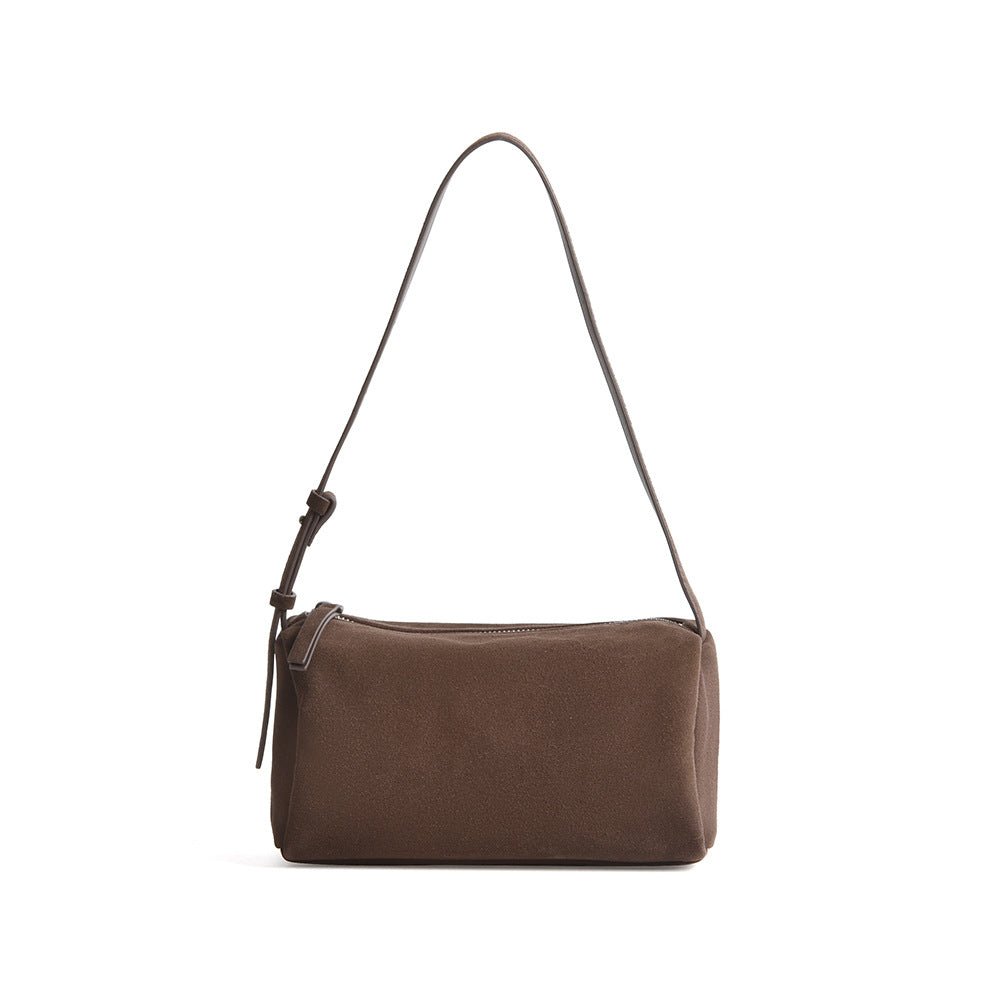 Retro suede versatile crossbody bag - zoraflux