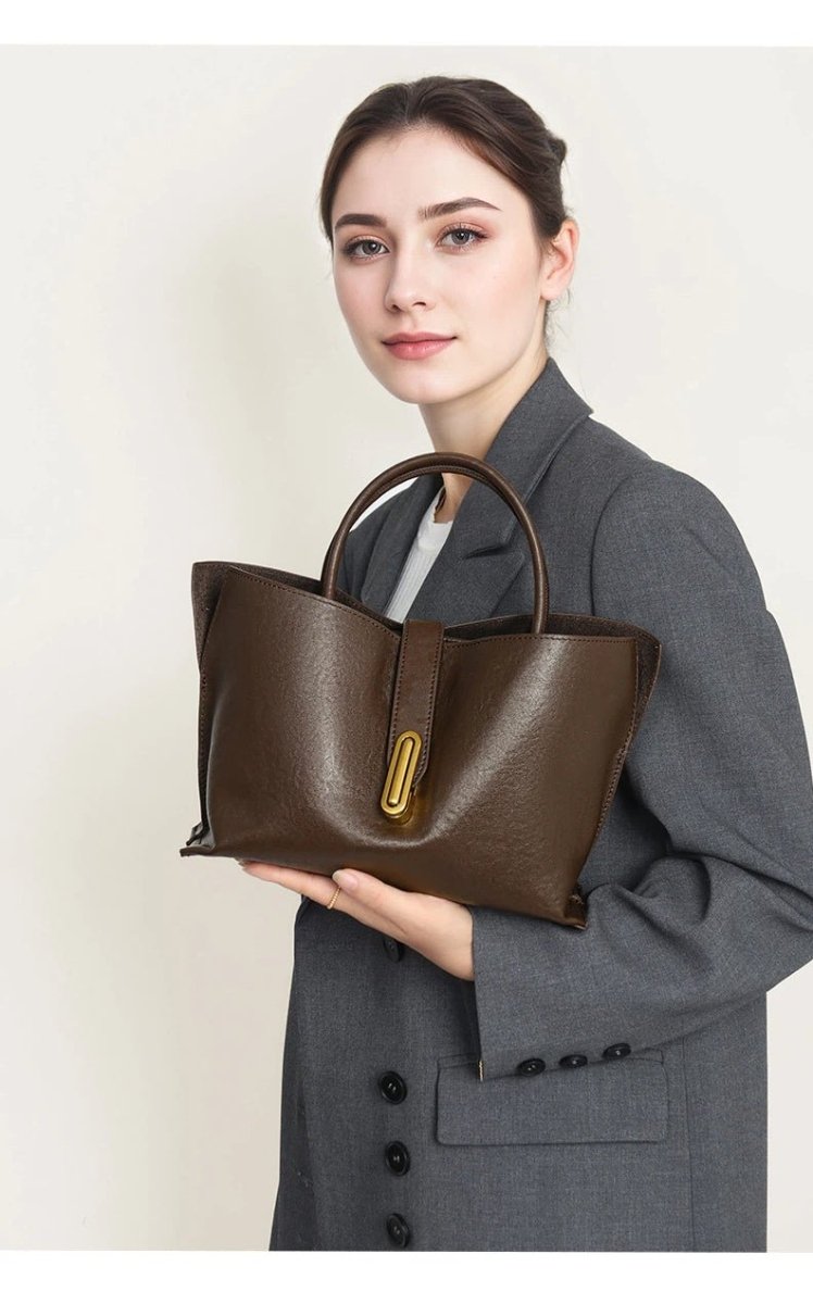 Retro vegetable - tanned cowhide crossbody bag - zoraflux