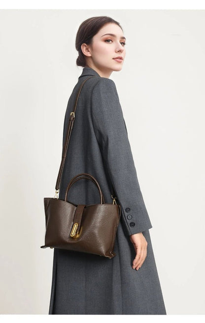 Retro vegetable - tanned cowhide crossbody bag - zoraflux