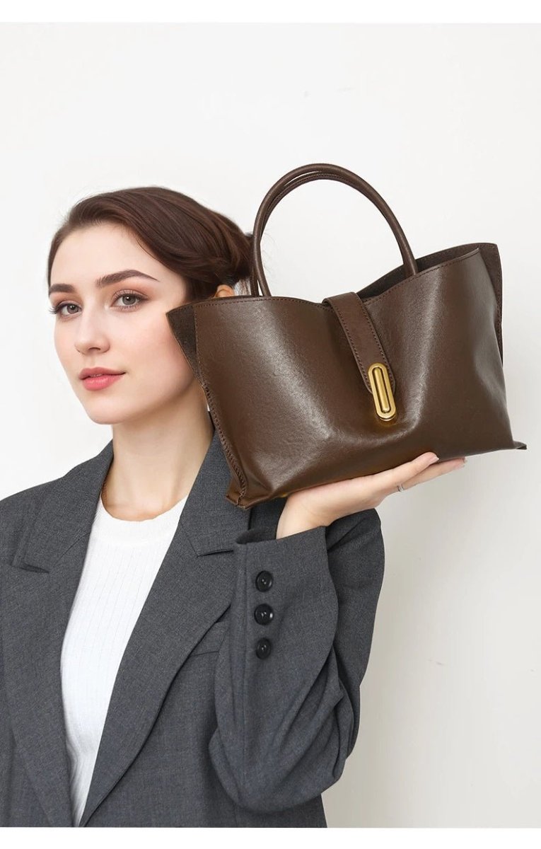 Retro vegetable - tanned cowhide crossbody bag - zoraflux