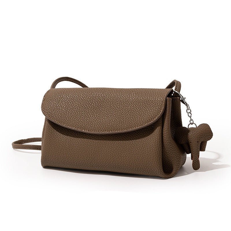 Retro vegetable - tanned cowhide crossbody bag - zoraflux