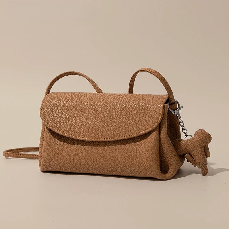 Retro vegetable - tanned cowhide crossbody bag - zoraflux