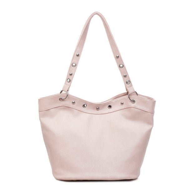 Rivet large capacity punk style tote bag - zoraflux