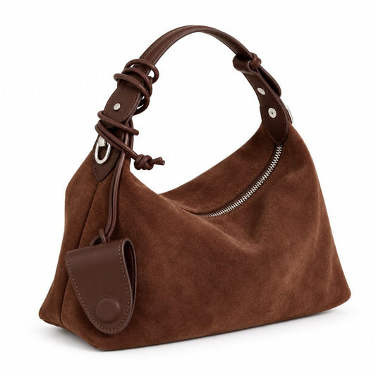 Sandblasted Cowhide Fashion Shoulder Bag - zoraflux