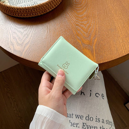 Short and cute rabbit student wallet - zoraflux